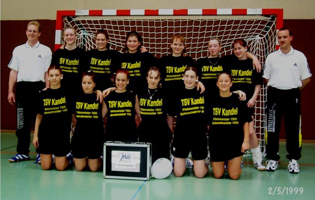 Pfalz- und S&uuml;dwestmeister 1999 wB-Jugend Kandel