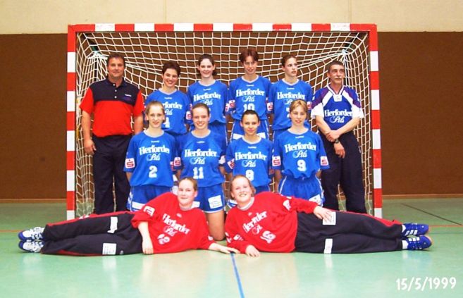 westdeutscher Meister 1999 wB-Jugend Herrentrup Blomberg 